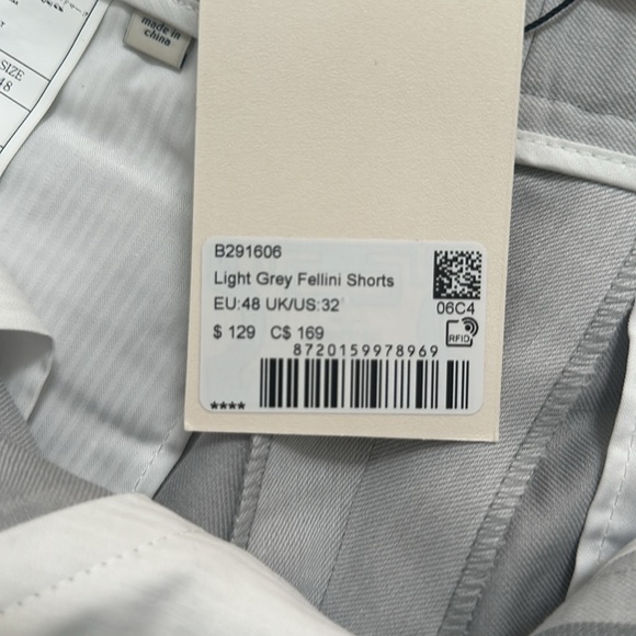 Suitsupply Light Grey Fellini Shorts - Picture 4 of 4